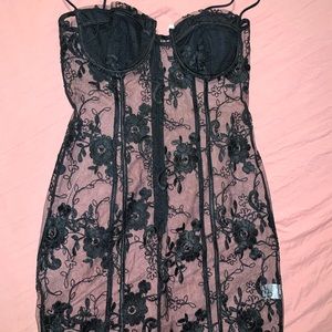 sheer floral dress